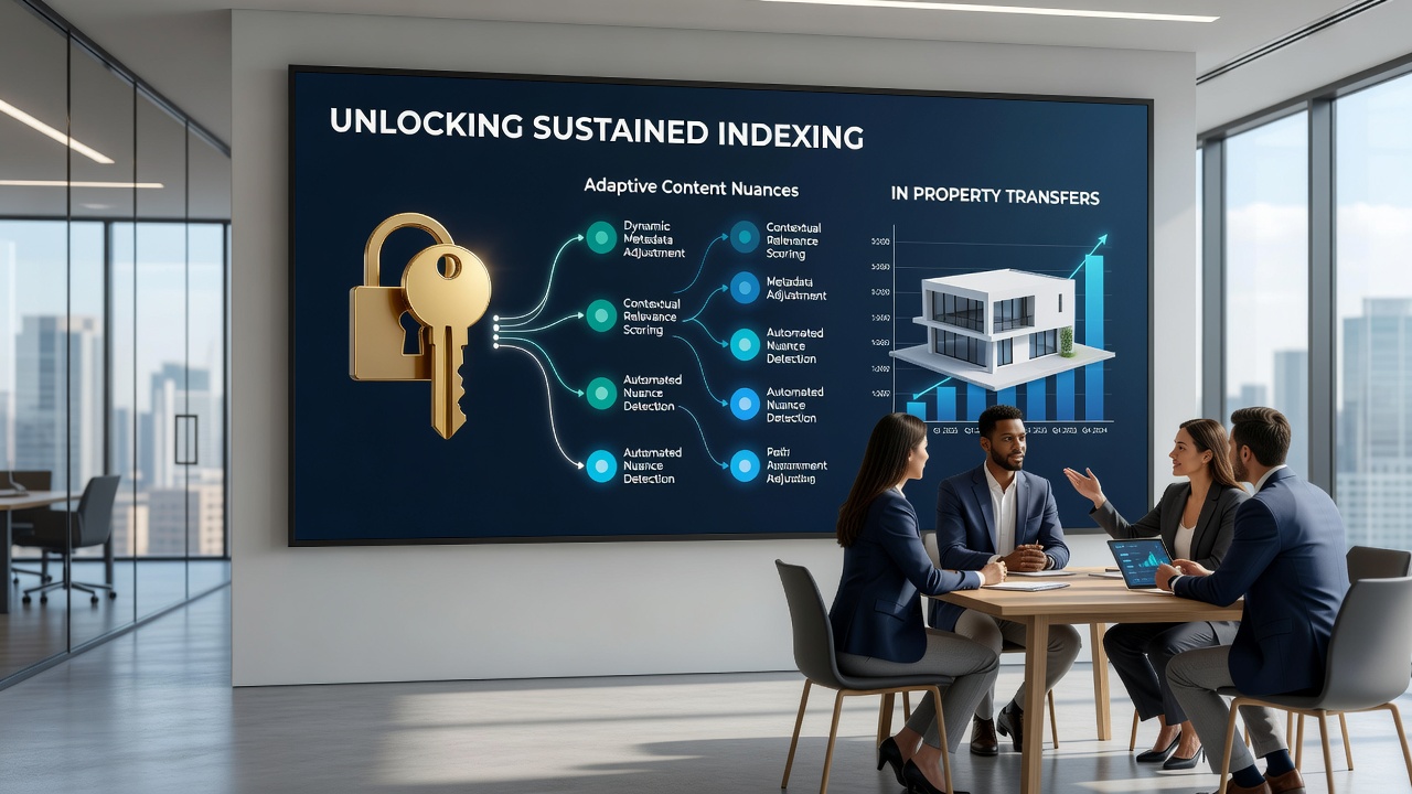 Detailed view of content adaptation workflows applied to real estate transfer records